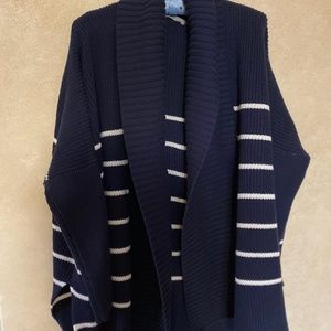 Navy Athleta sweater cardigan